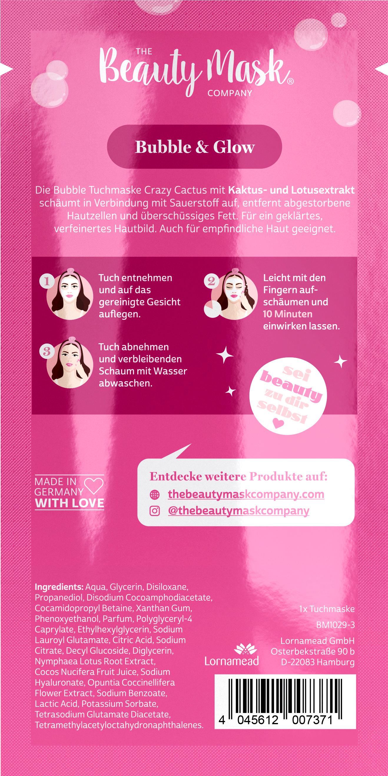 Produktbild The Beauty Mask Company Bubble Tuchmaske Crazy Cactus 2 von 2