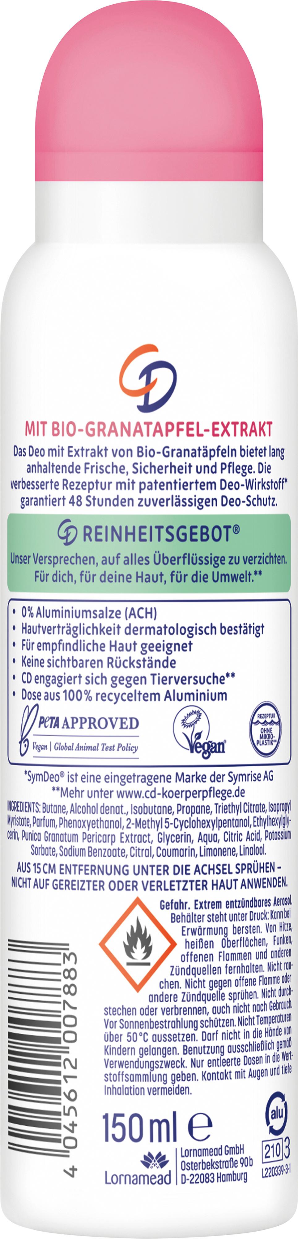 Produktbild CD Deospray Bio-Granatapfel 2 von 6