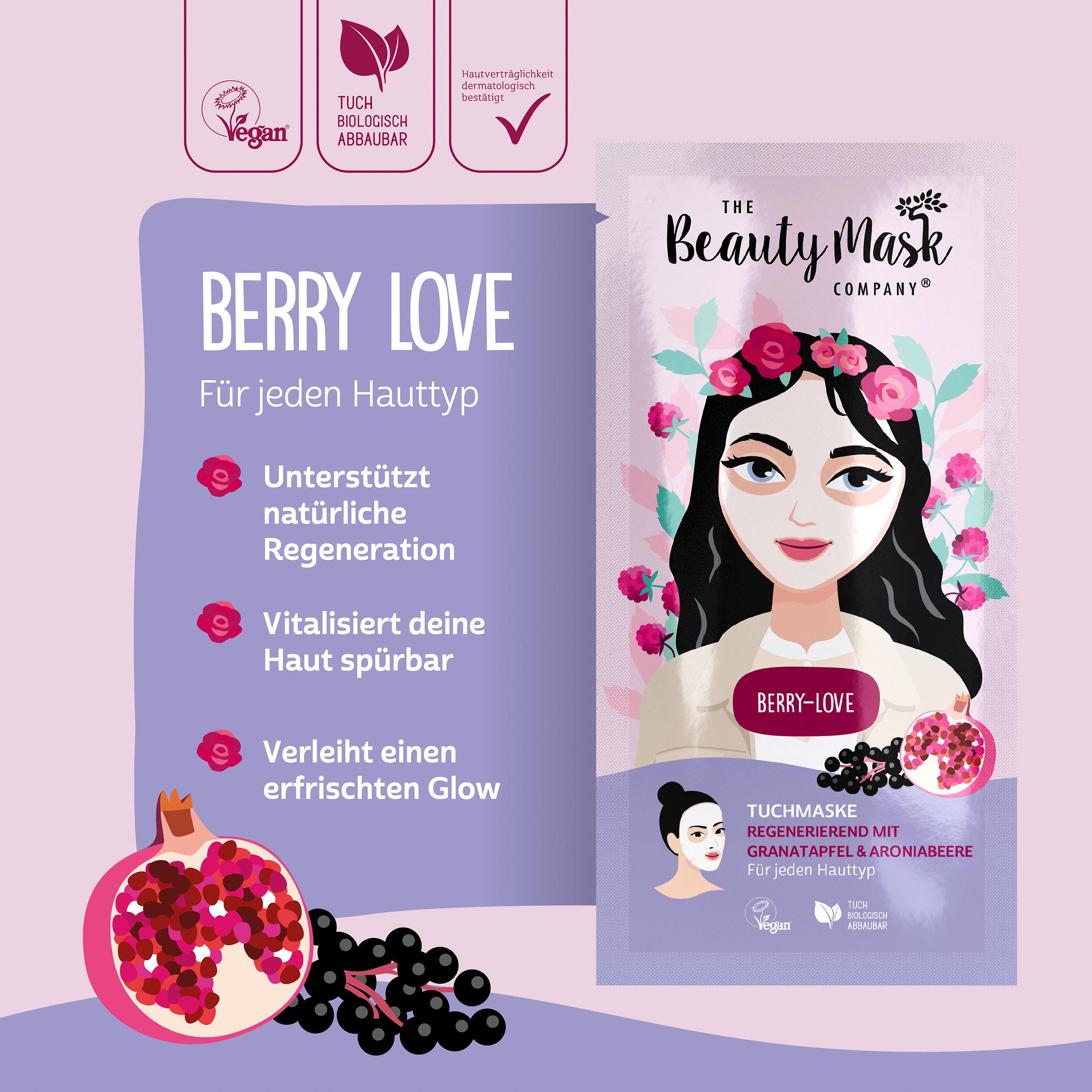 Produktbild The Beauty Mask Company Tuchmaske Berry Love 4 von 4