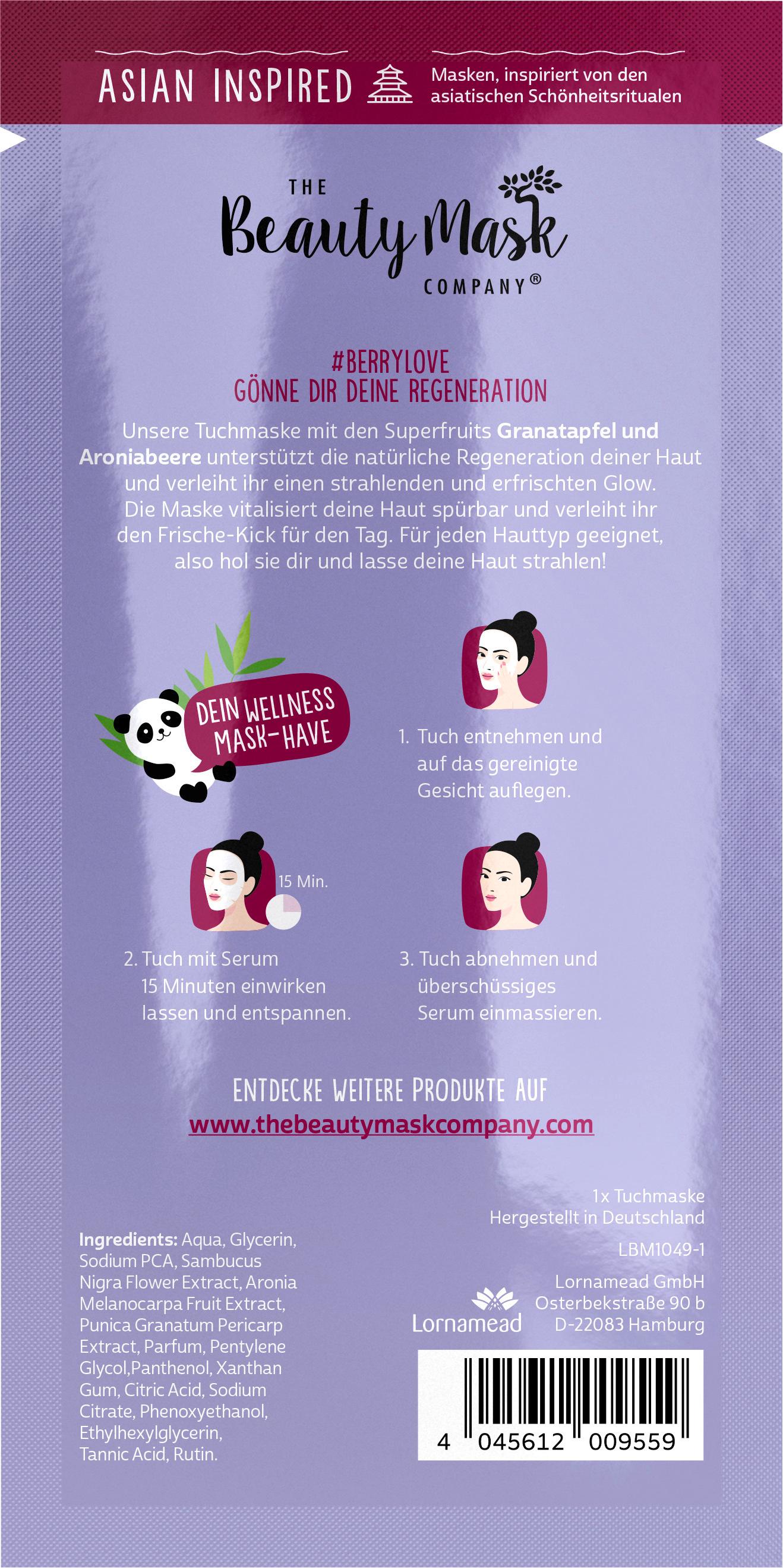 Produktbild The Beauty Mask Company Tuchmaske Berry Love 2 von 4