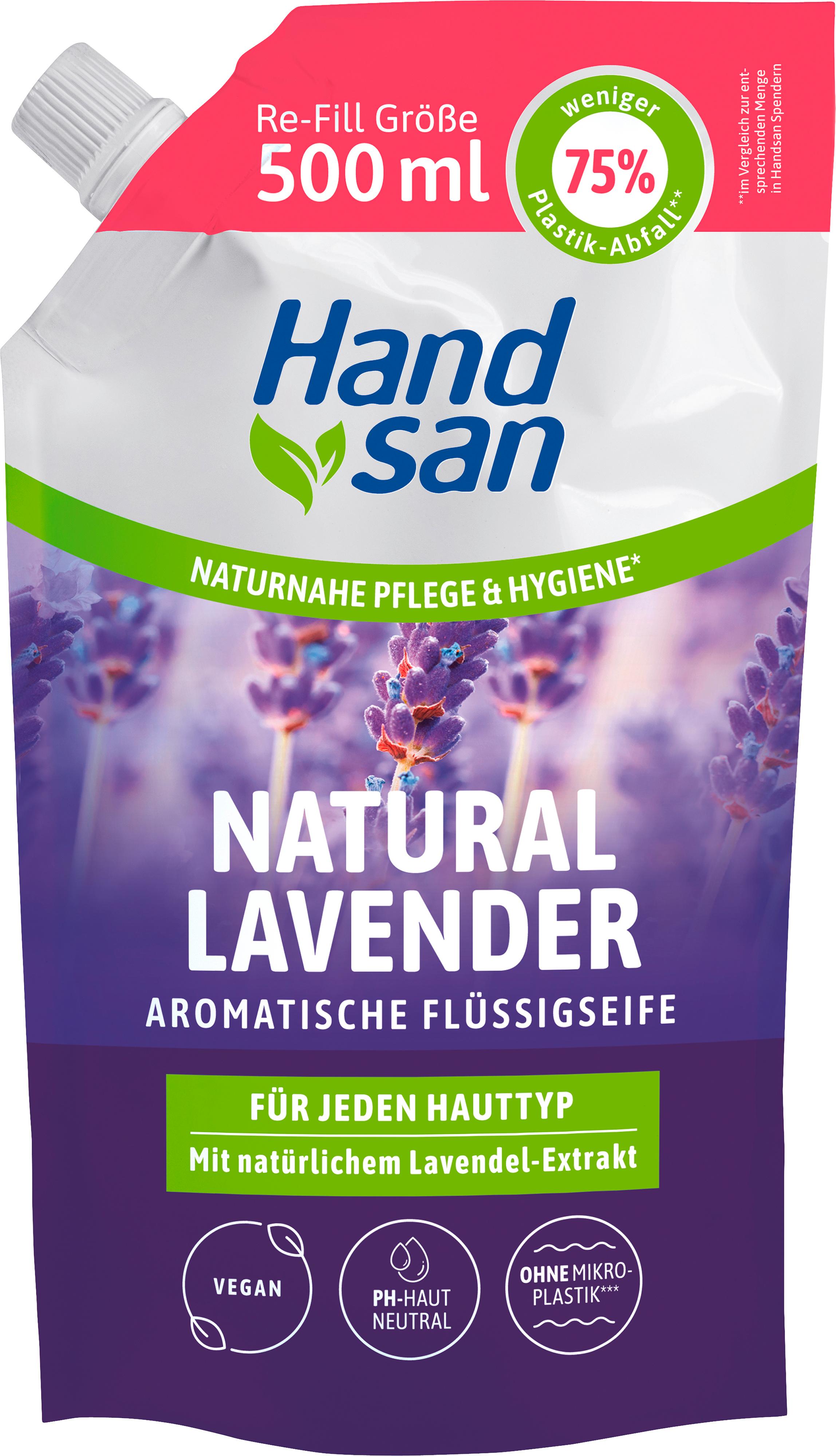 HANDSAN NATURAL LAVENDER FLÜSSIGSEIFE NFB 500ML