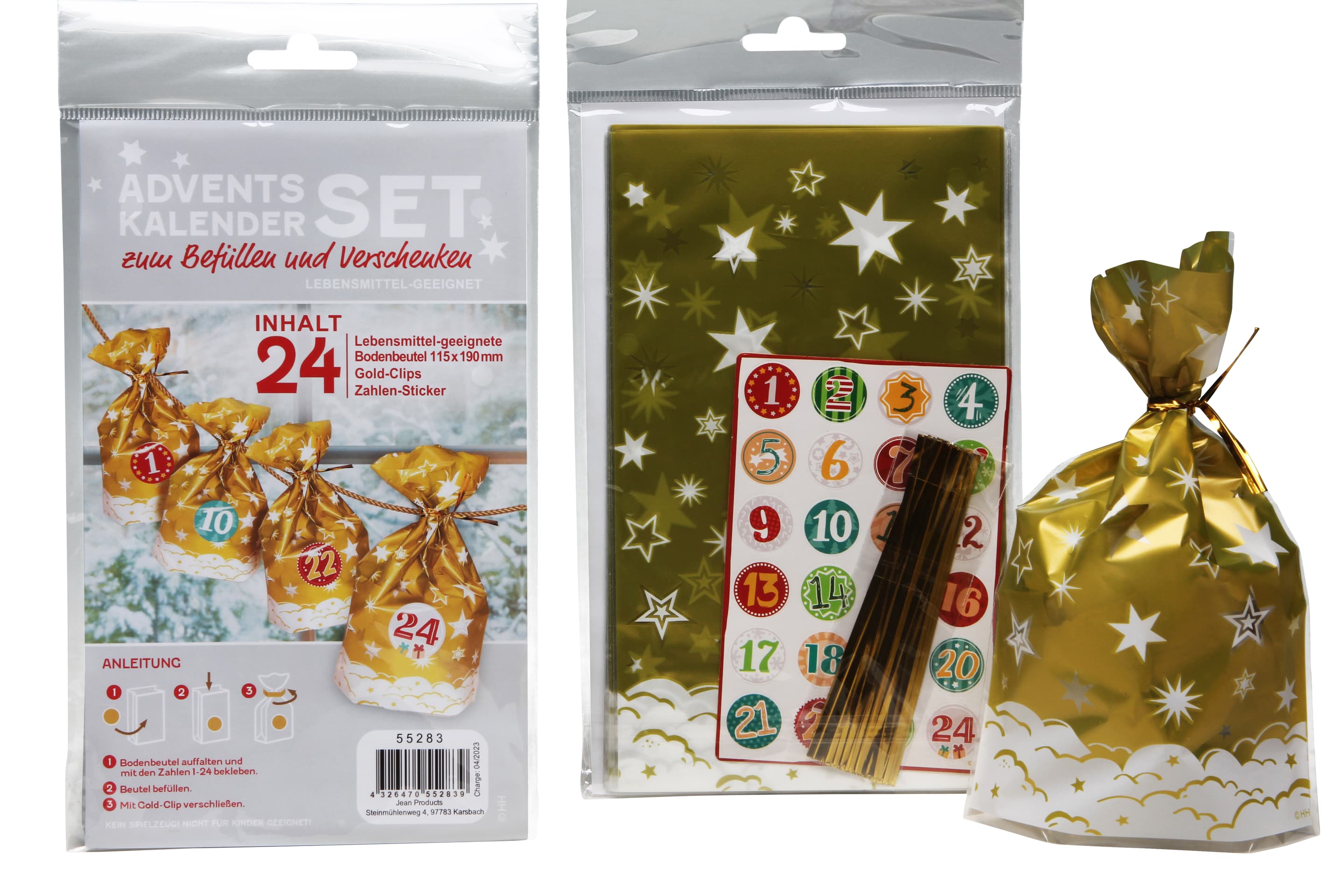 Adventskalender-Set zum Befüllen & Verschenken