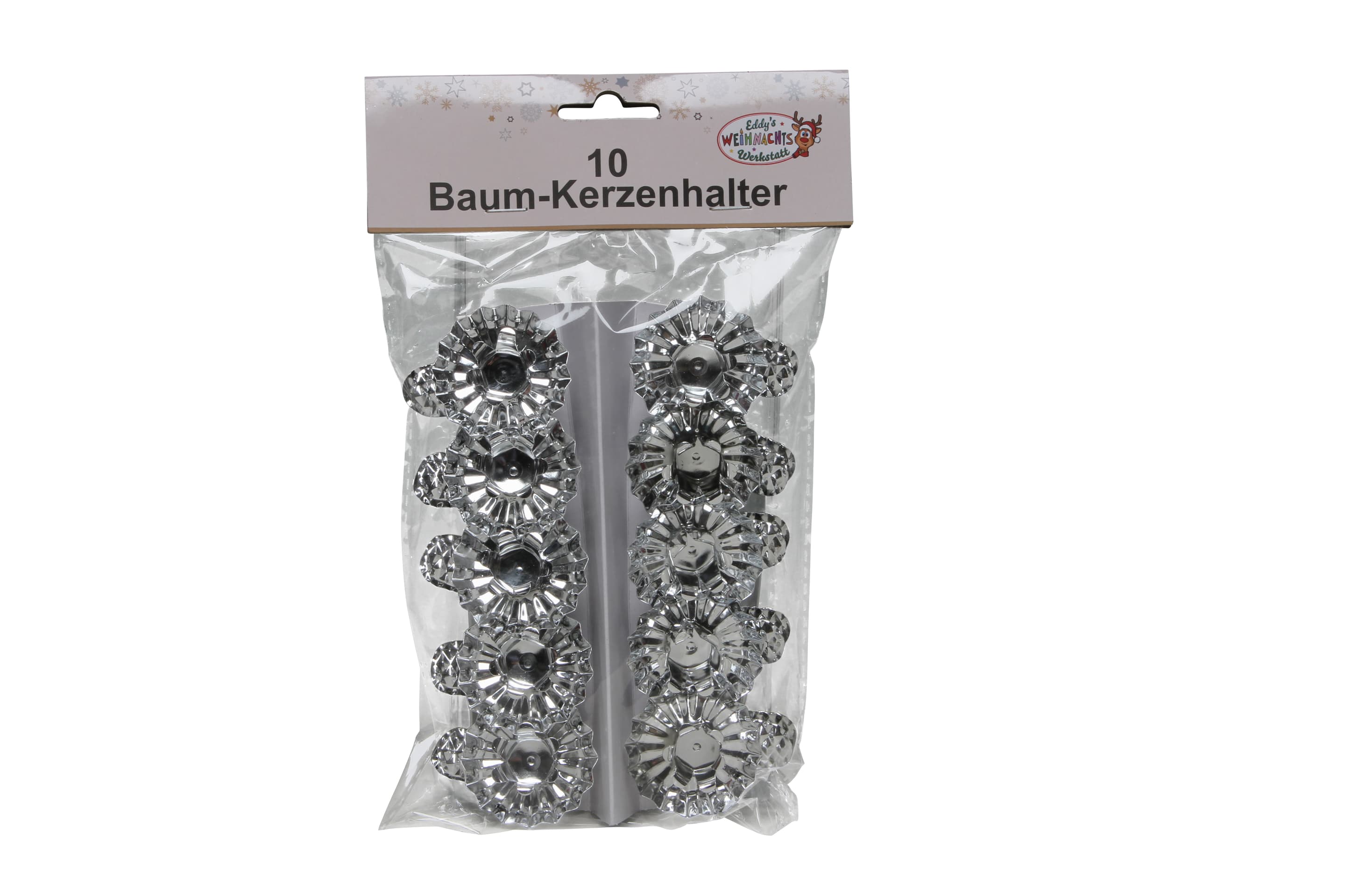 Riffelmacher Metall Baumkerzenhalter 10er Pack