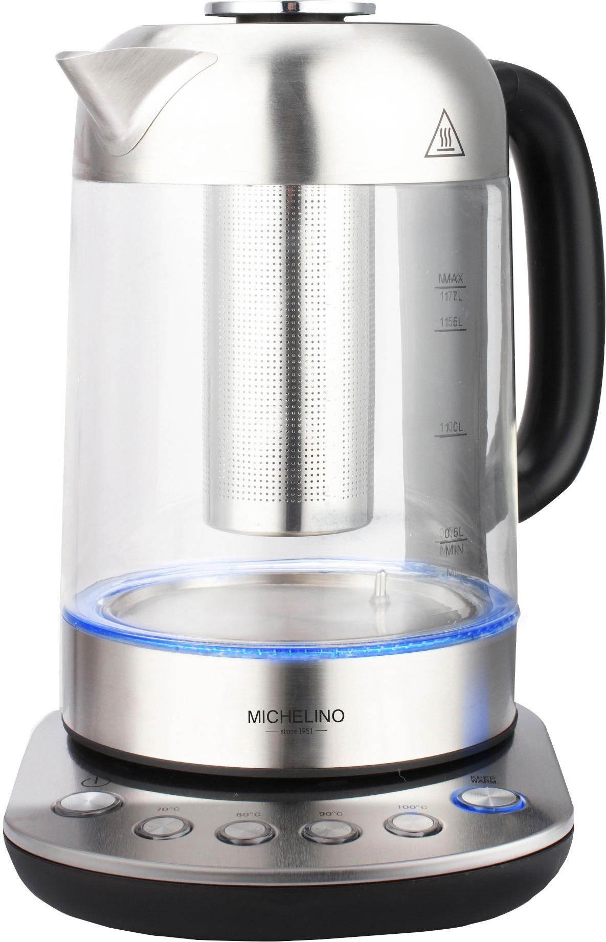 MICHELINO Glas Wasserkocher 1,7l