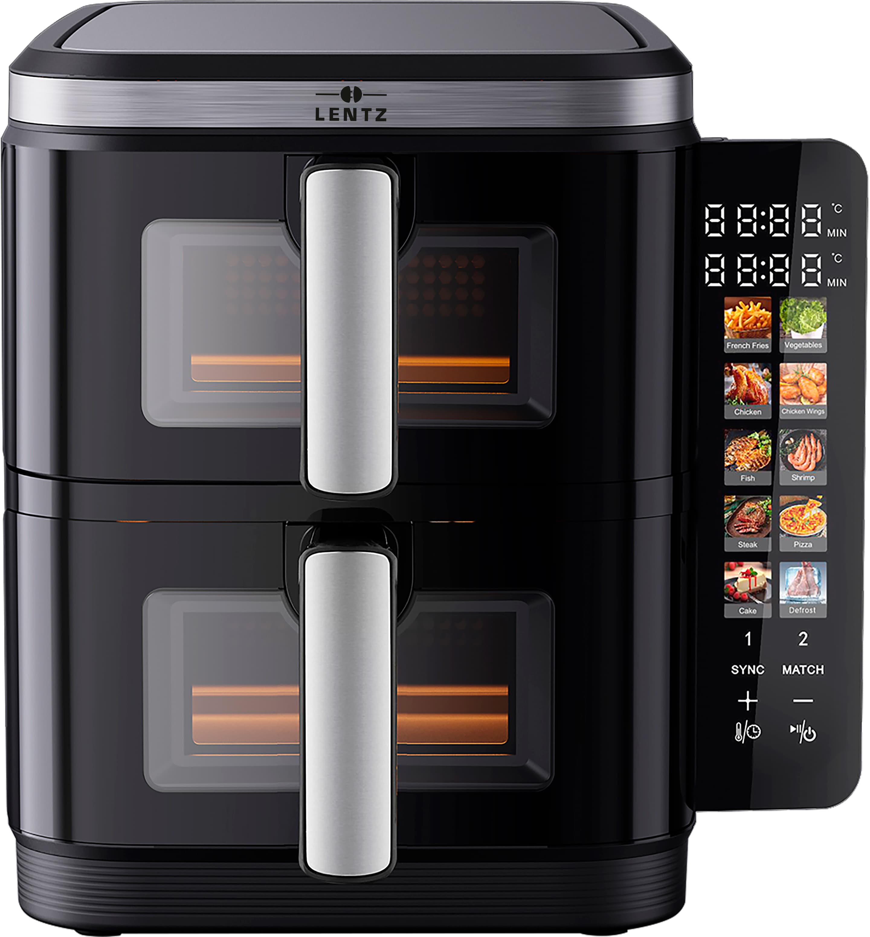 LENTZ Doppel Heißluftfritteuse 11l