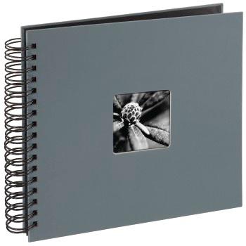 HAMA Spiral-Album"Fine Art", 28 x 24 cm, 50 schwarze Seiten, Grau