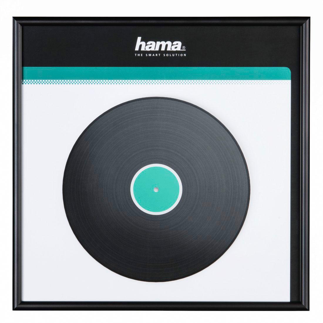 HAMA LP-Cover-Rahmen, Aluminium, Schwarz, 31,5 x 31,5 cm