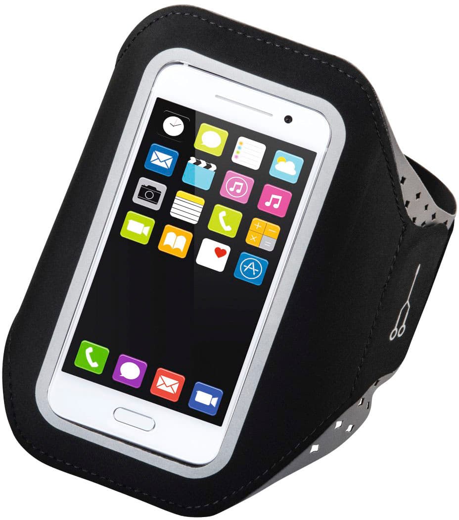 Hama Sport-Armbandtasche"Running"für Smartphones, Größe XXL, Schwarz