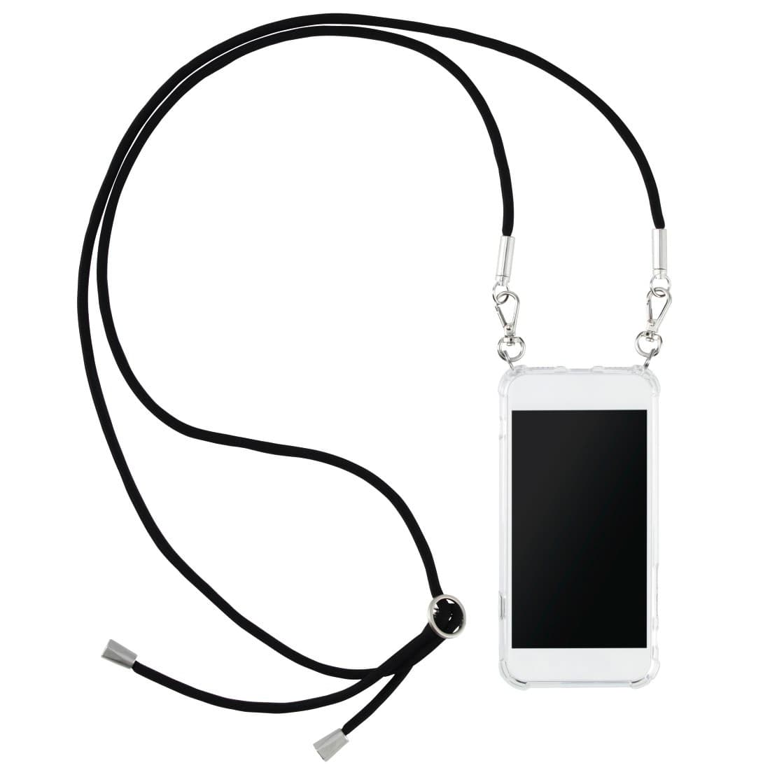 Cross-Body-Cover mit Umhängekordel für Samsung Galaxy A7(2018), Transparent