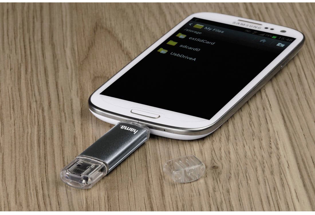 Produktbild HAMA USB-Stick"Laeta Twin", USB 3.0, 32 GB, 40MB/s, Schwarz 2 von 2