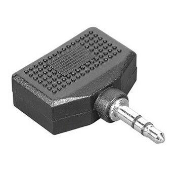 HAMA Audio-Adapter, 3,5-mm-Klinken-St. - 2 x 3,5-mm-Klinken-Kupp., Stereo
