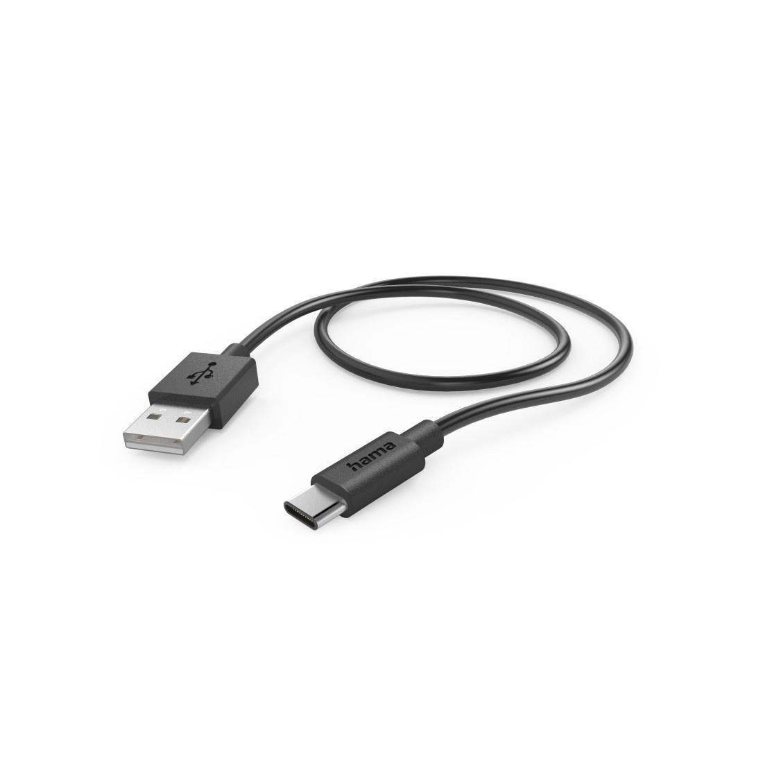 Hama Lade-/Datenkabel, USB-A - USB-C, 0,75 m, 28 Stück im Display