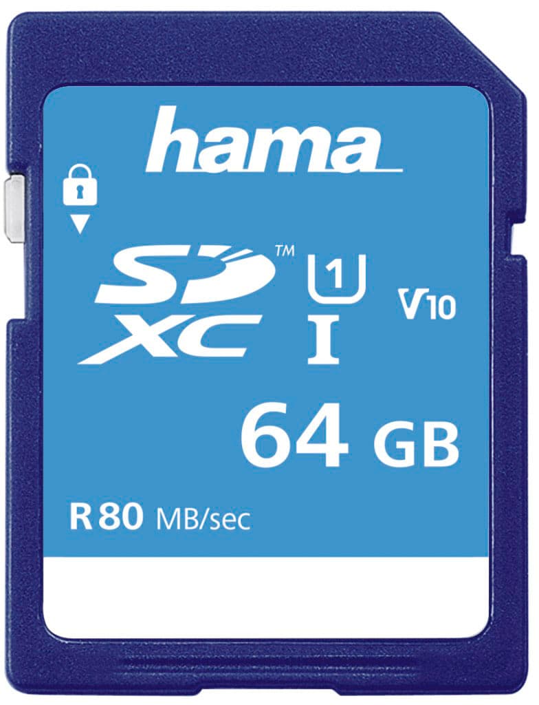 HAMA SDXC 64GB Class 10 UHS-I 90MB/s