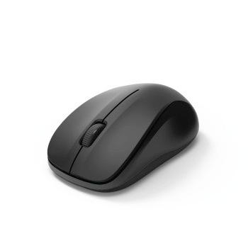 HAMA Optische 3-Tasten-Funkmaus"MW-300 V2", geräuschlos, USB-Empfänger, Schwarz