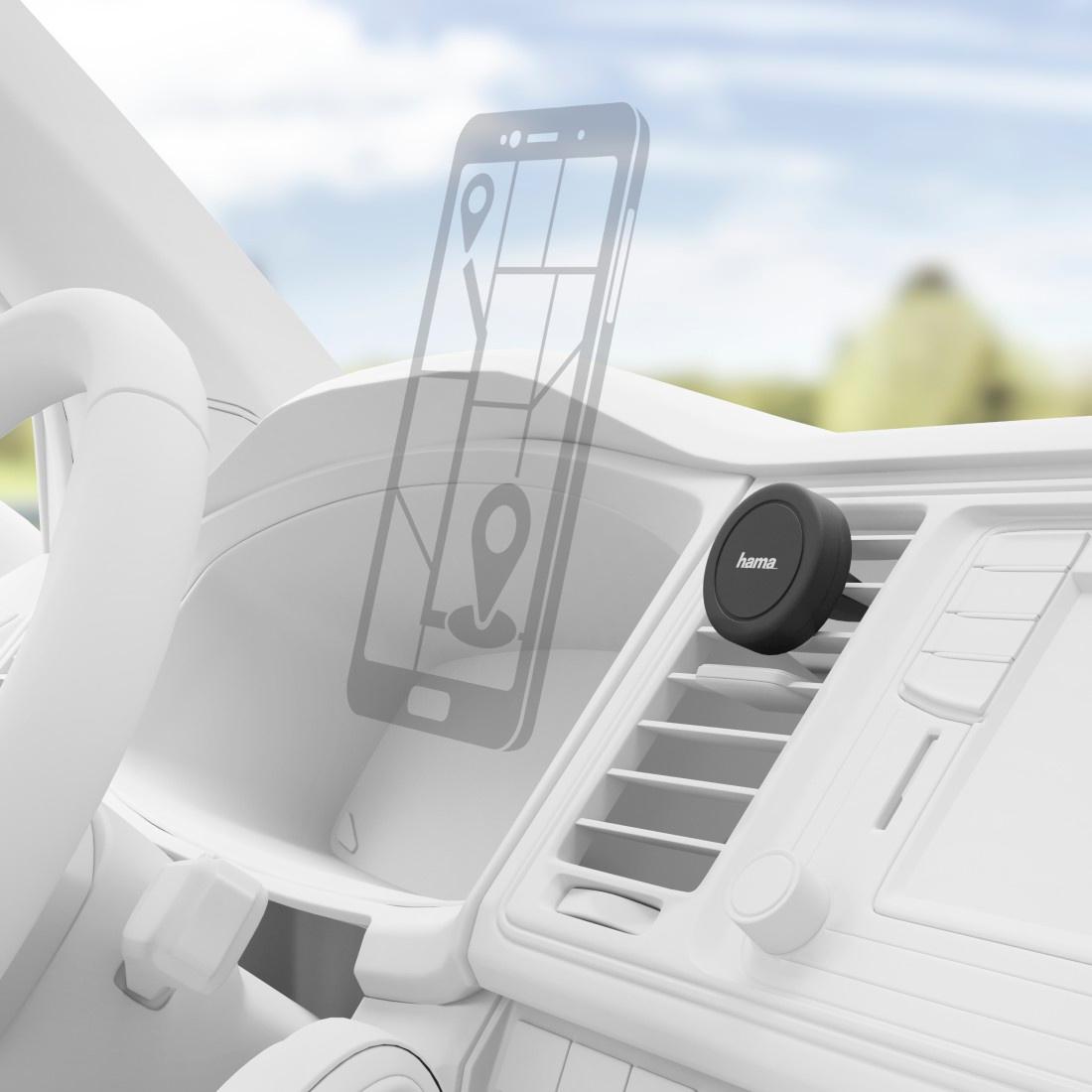 HAMA Auto-Handyhalterung"Magnet"für Lüftung, 360 Grad drehbar, universal