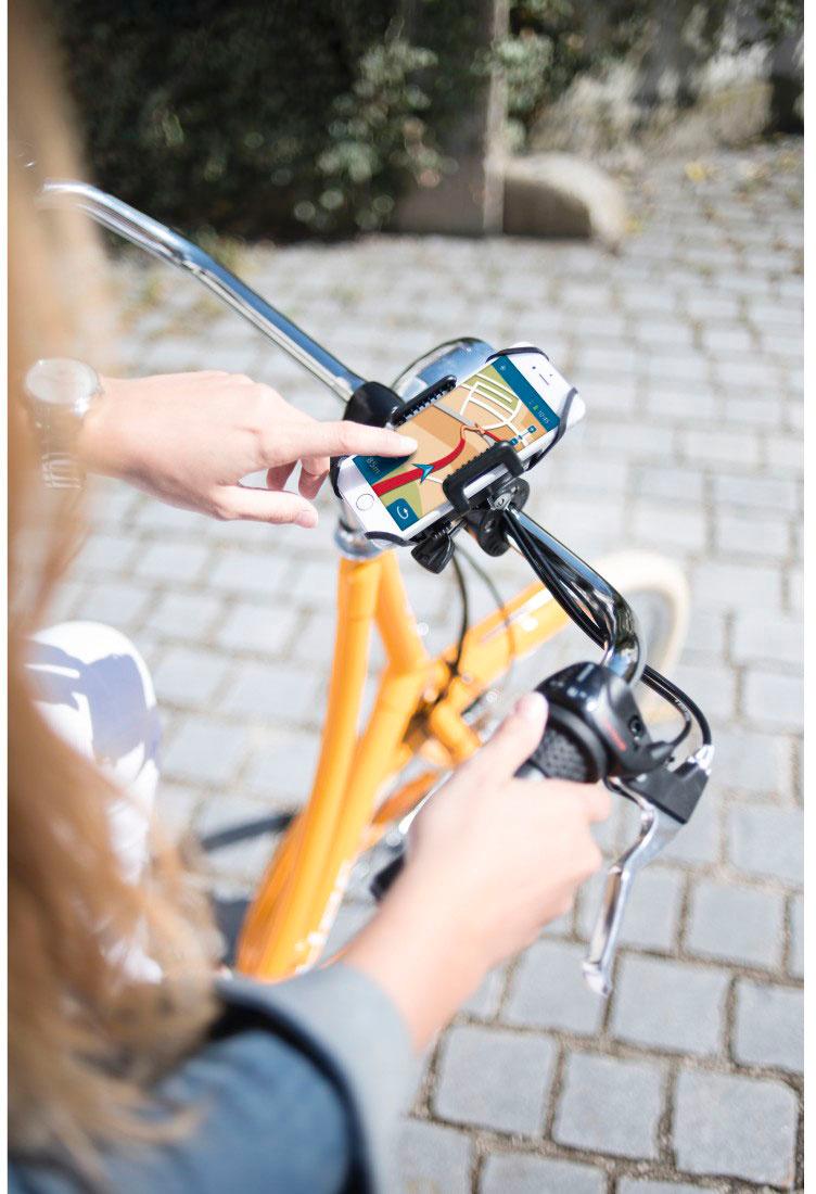 Produktbild HAMA Fahrrad-Handyhalterung"Strong", 360 Grad drehbar, univers. für Smartphones 2 von 2