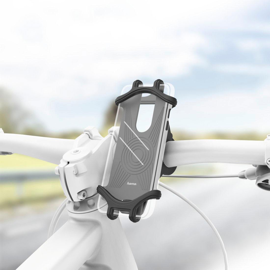 HAMA Fahrrad-Handyhalterung"Flexible", universal für Lenkerstange