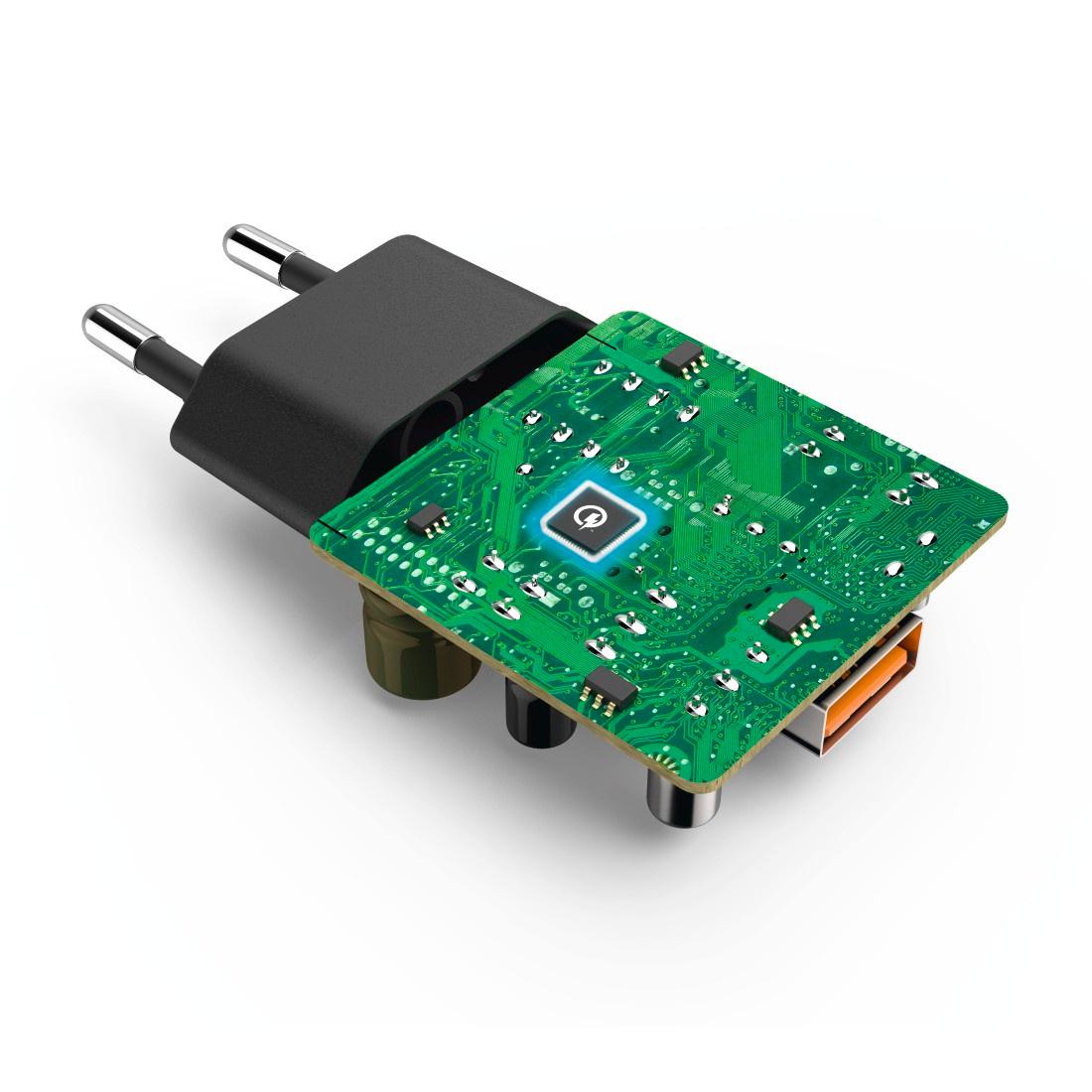 Produktbild HAMA Schnellladegerät mit Ladekabel USB-C, Qualcomm®, 19,5 W, 1,5 m, Schwarz 2 von 2
