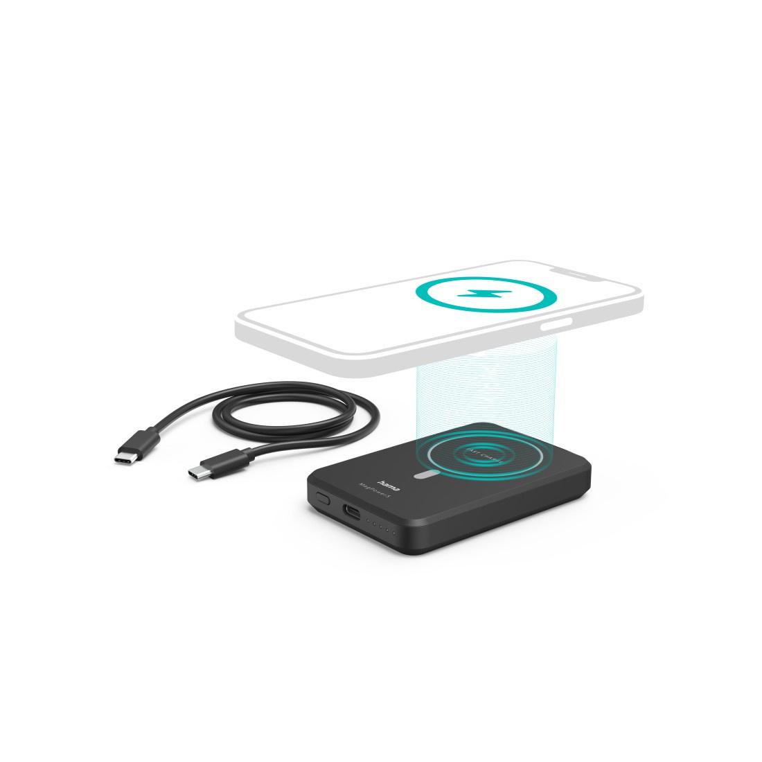 Produktbild HAMA Wireless Power Pack"MagPower5", 5000mAh, induktiv Laden für Apple MagSafe 2 von 3