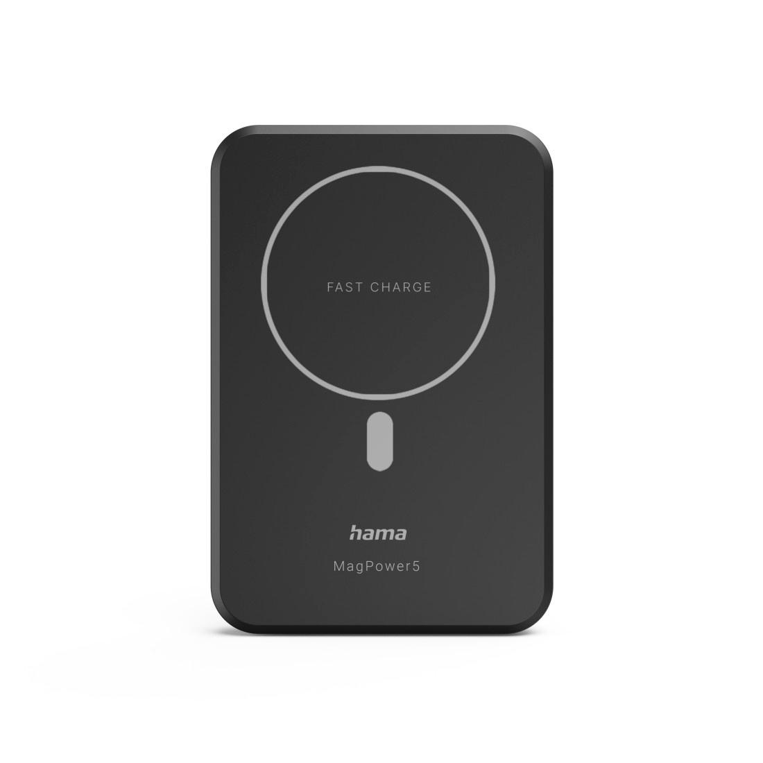 Produktbild HAMA Wireless Power Pack"MagPower5", 5000mAh, induktiv Laden für Apple MagSafe 3 von 3