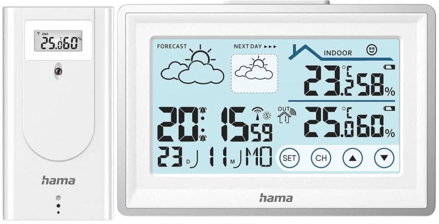 HAMA Wetterstation Bahamas mit Außensensor