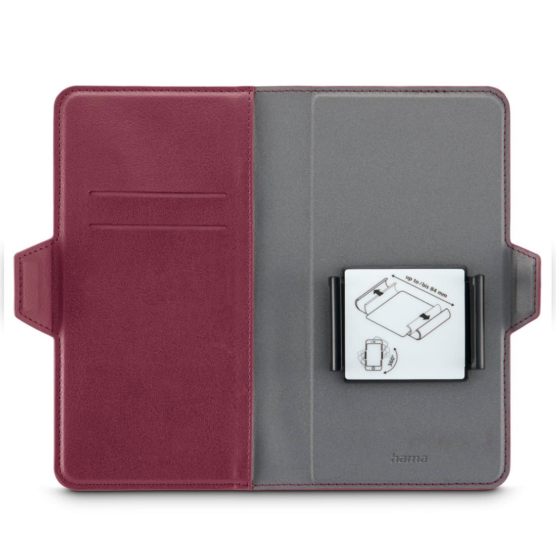 Produktbild HAMA Handytasche, Universal, Eco, für Handygröße 7,5 x 15,3 cm, Rot 2 von 3