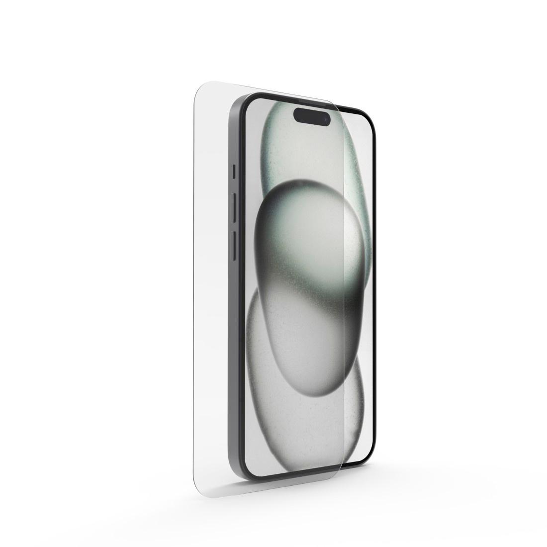 Produktbild HAMA Handy-Schutzglas"Clear Protect"für Apple iPhone 16 Pro, Montagehilfe 2 von 2