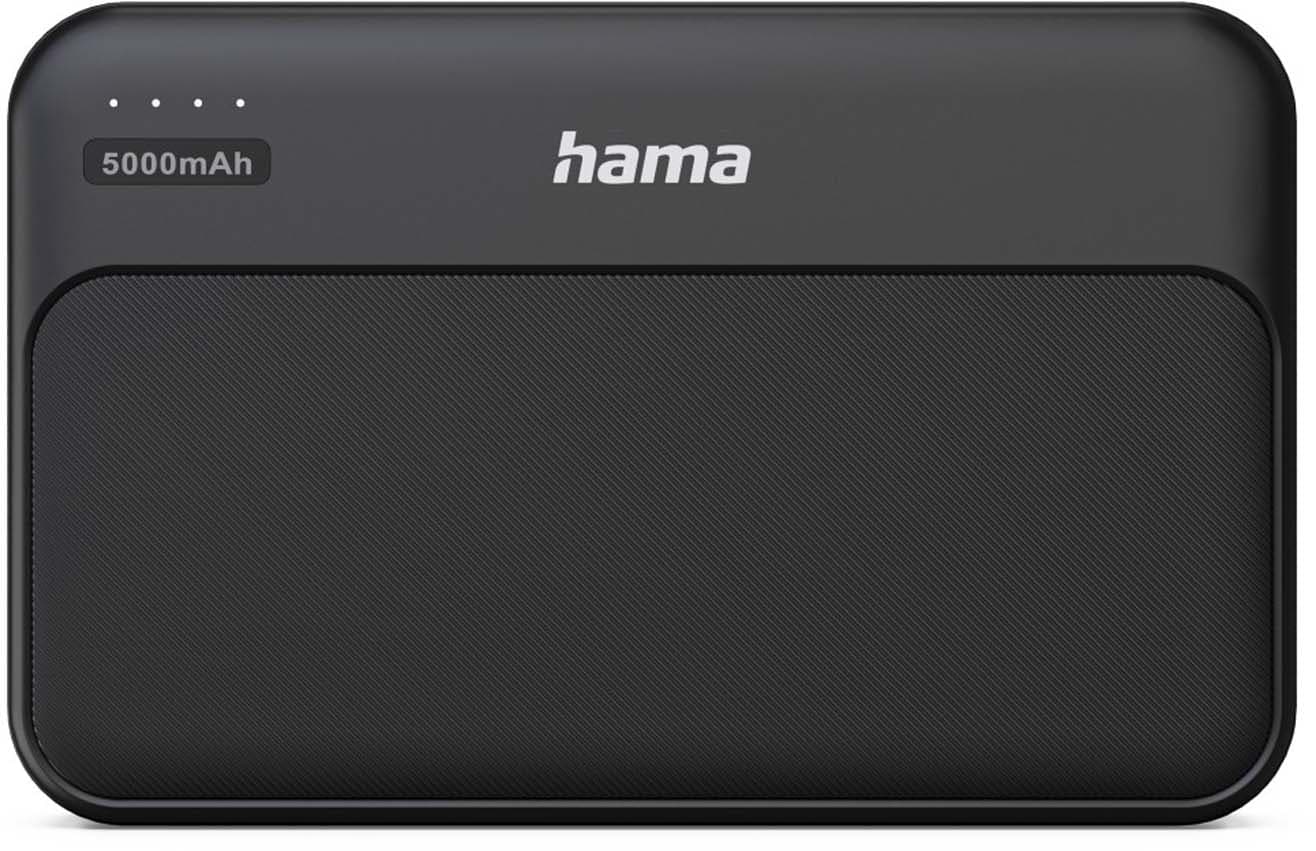 HAMA Power Pack "Pocket 5", 5000 mAh, salidas: 2x USB-A, antracita