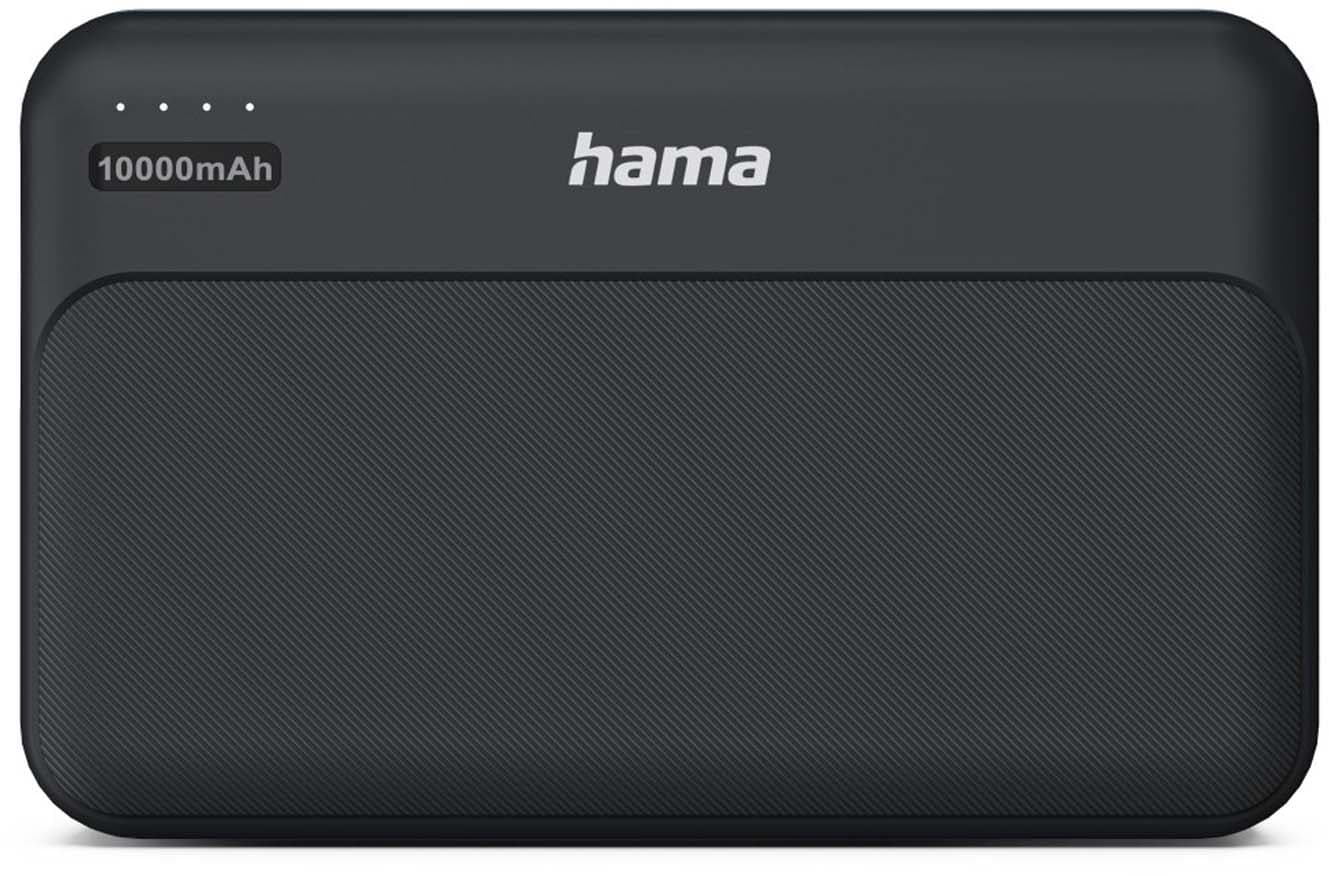 HAMA Power Pack "Pocket 10", 10000mAh, Ausgänge: 2x USB-A, Anthrazit