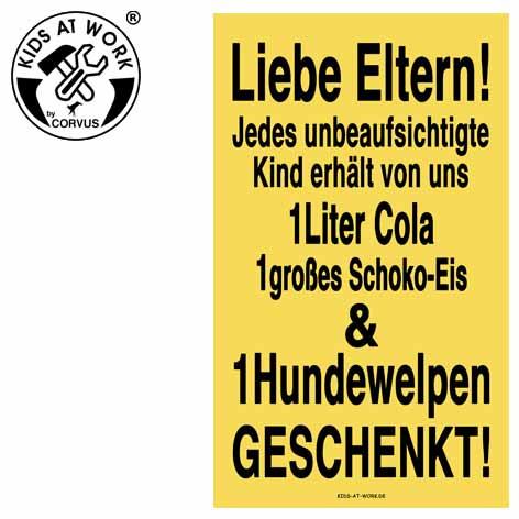 Corvus Schild Liebe Eltern Kids At Work