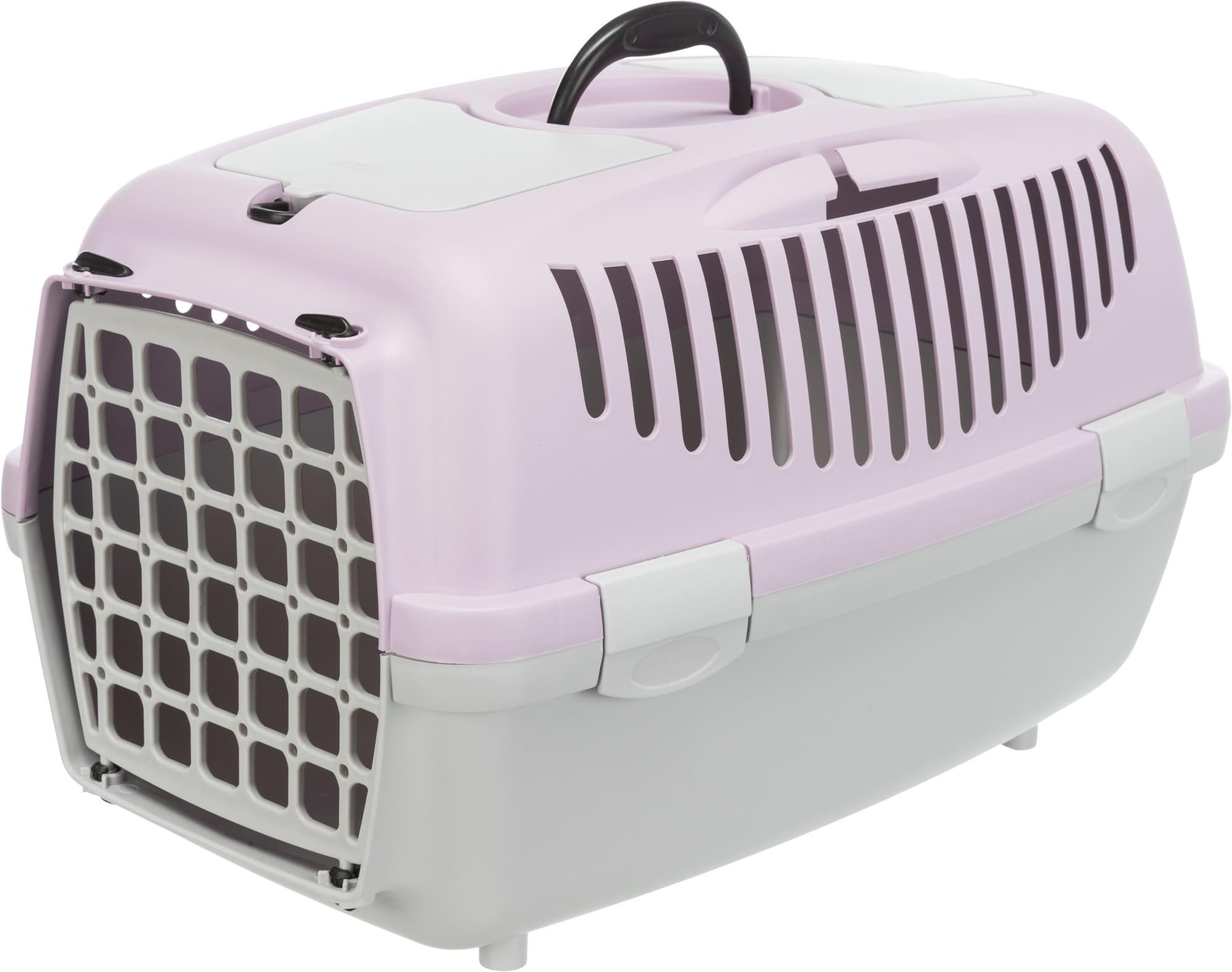 Trixie Transportbox Capri 2 hellgrau/flieder XS-S 37 x 34 x 55 cm Hundezubehör