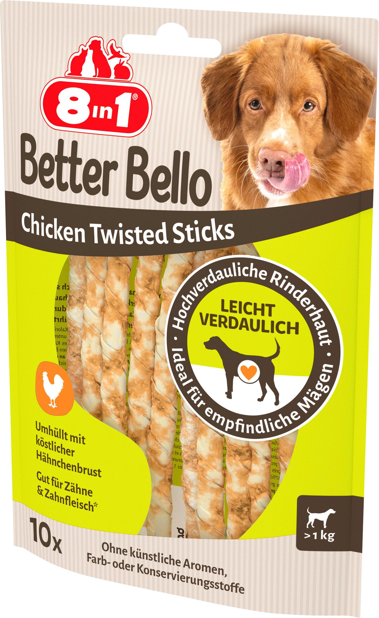 Produktbild 8in1 Better Bello Chicken Twisted Sticks 4 von 4