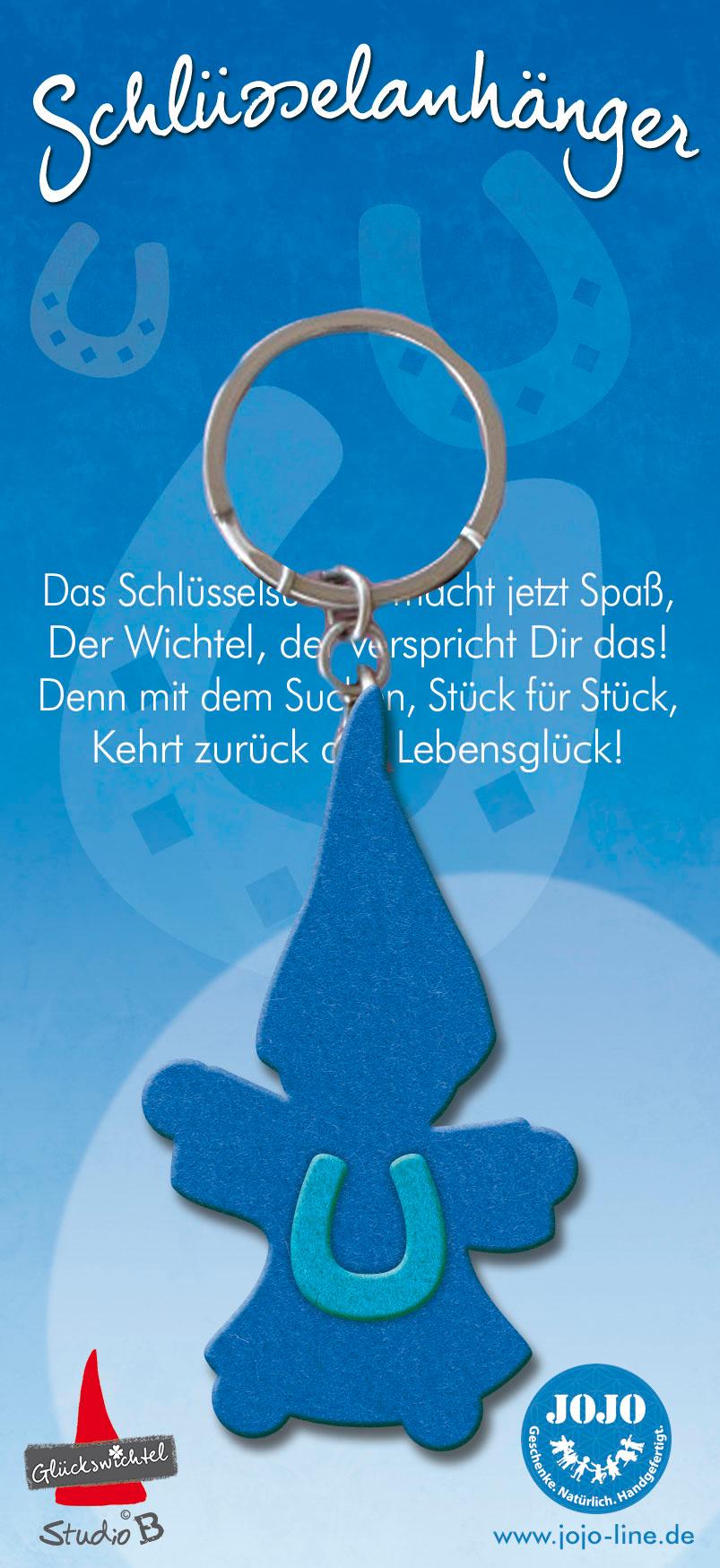 JOJO Filzwichtel Schlüsselanhänger"Das Schlüsselsuchen…"