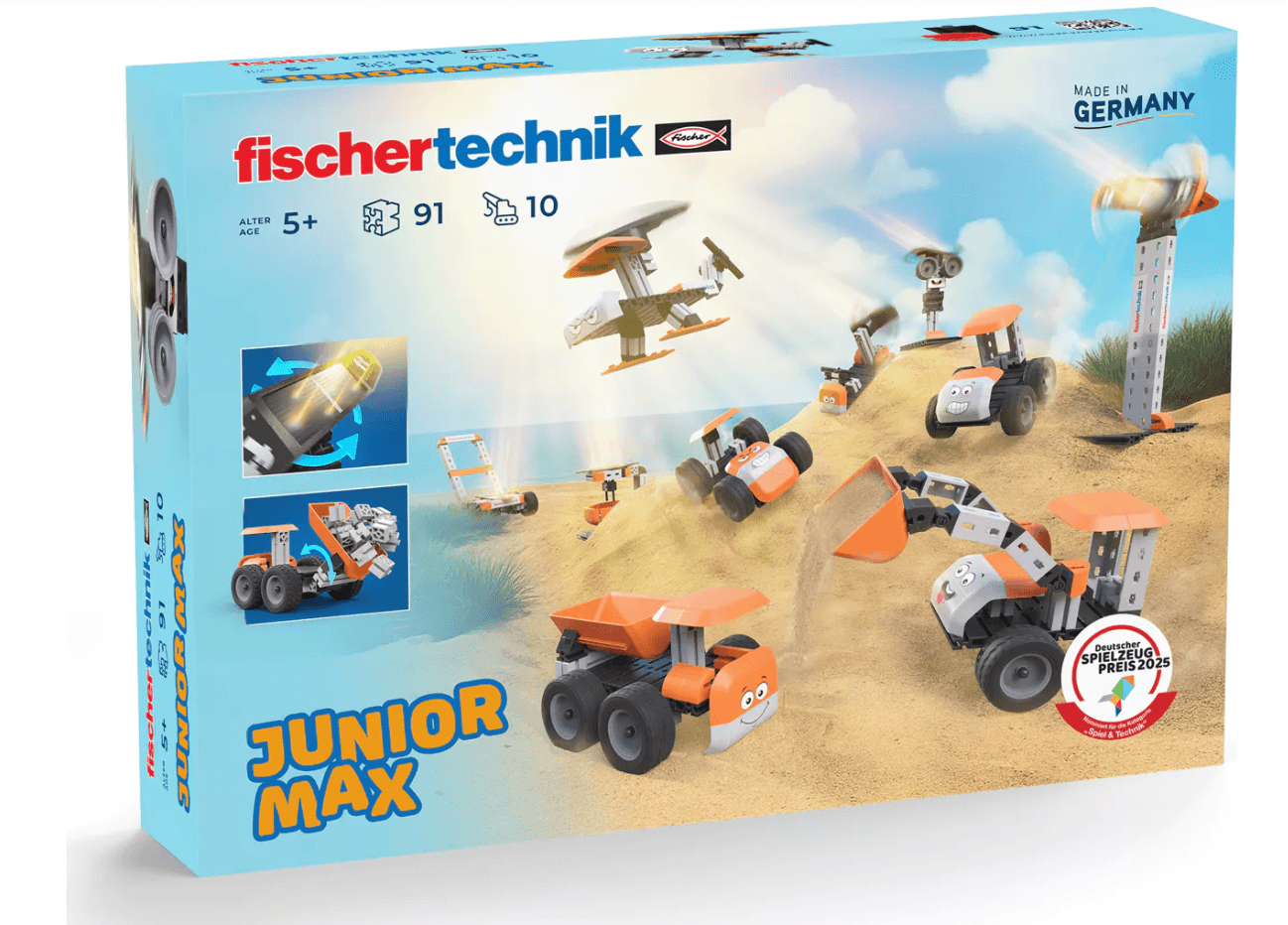 fischertechnik - Junior Max | Kreatives Bauset für Kinder ab 5 Jahren