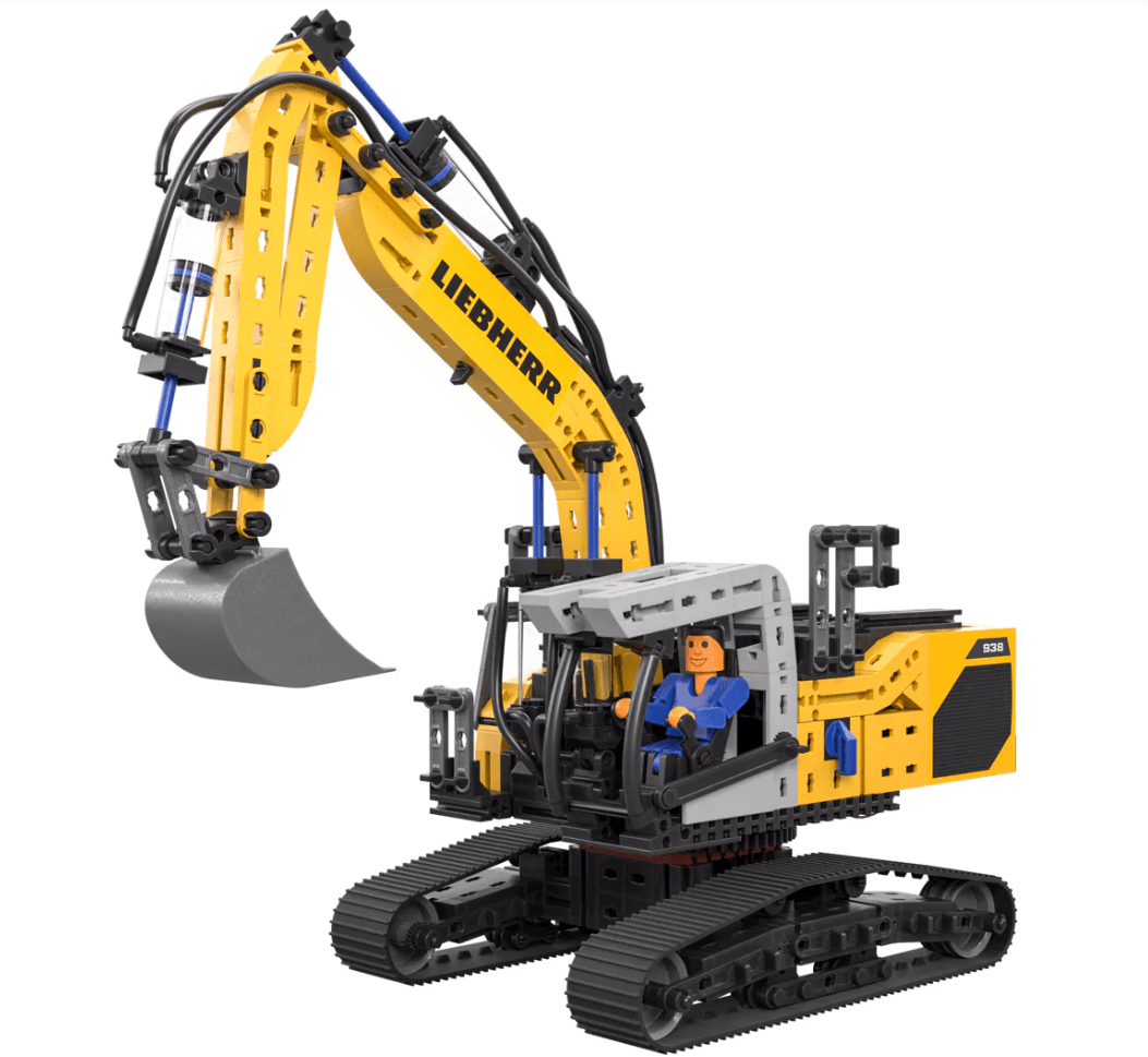 Produktbild fischertechnik - Liebherr R 938 Pneumatischer Bagger | Realistisches Bauset für Technikfans 6 von 6