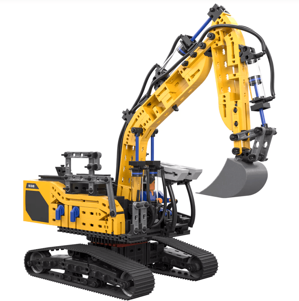 Produktbild fischertechnik - Liebherr R 938 Pneumatischer Bagger | Realistisches Bauset für Technikfans 5 von 6