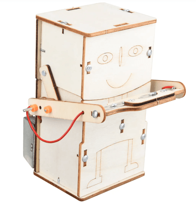 fischertechnik miniMINT GreedyBot Roboter-Holzbausatz ab 8 Jahren
