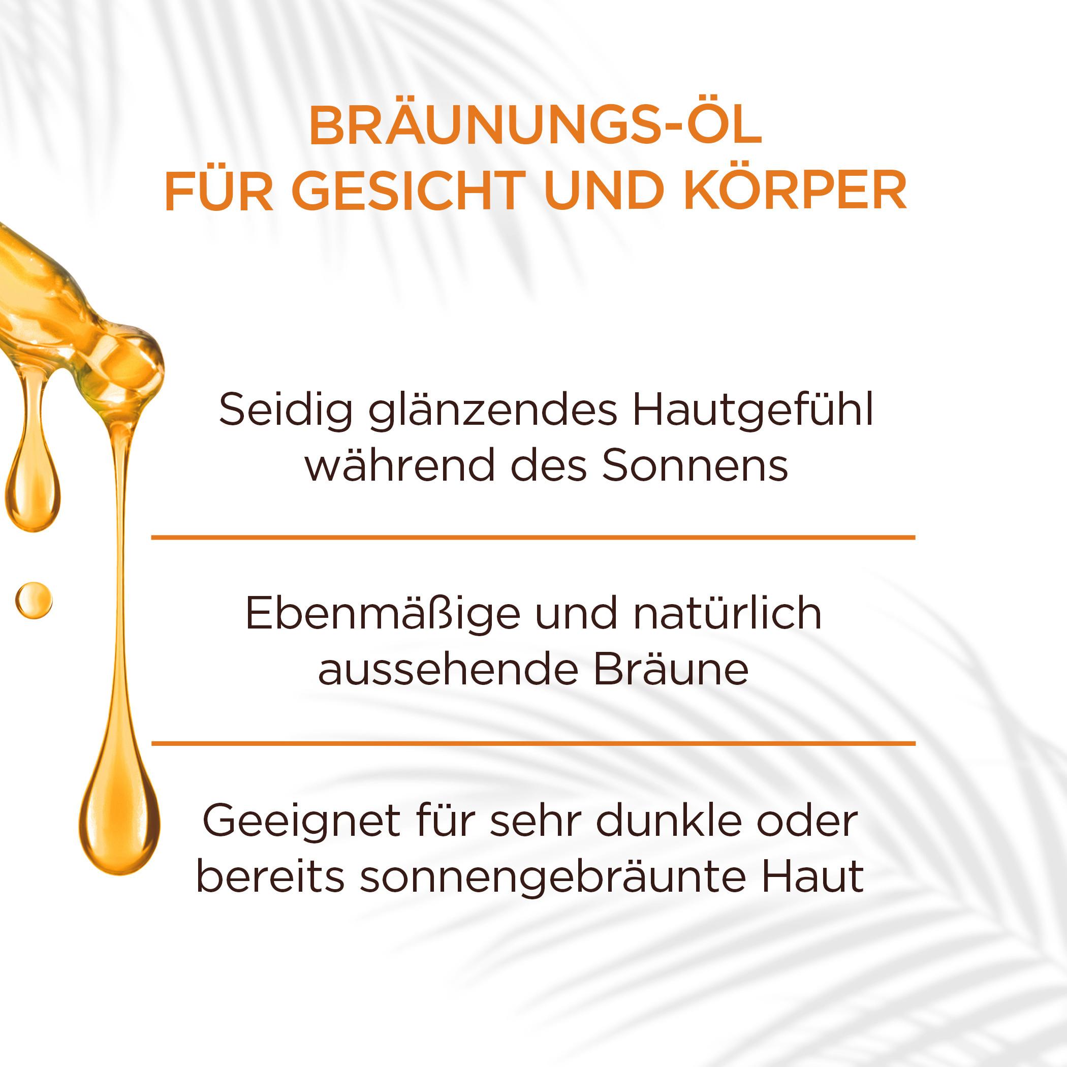 Produktbild Garnier Ambre Solaire Bräunungsöl tiefbraun 4 von 8