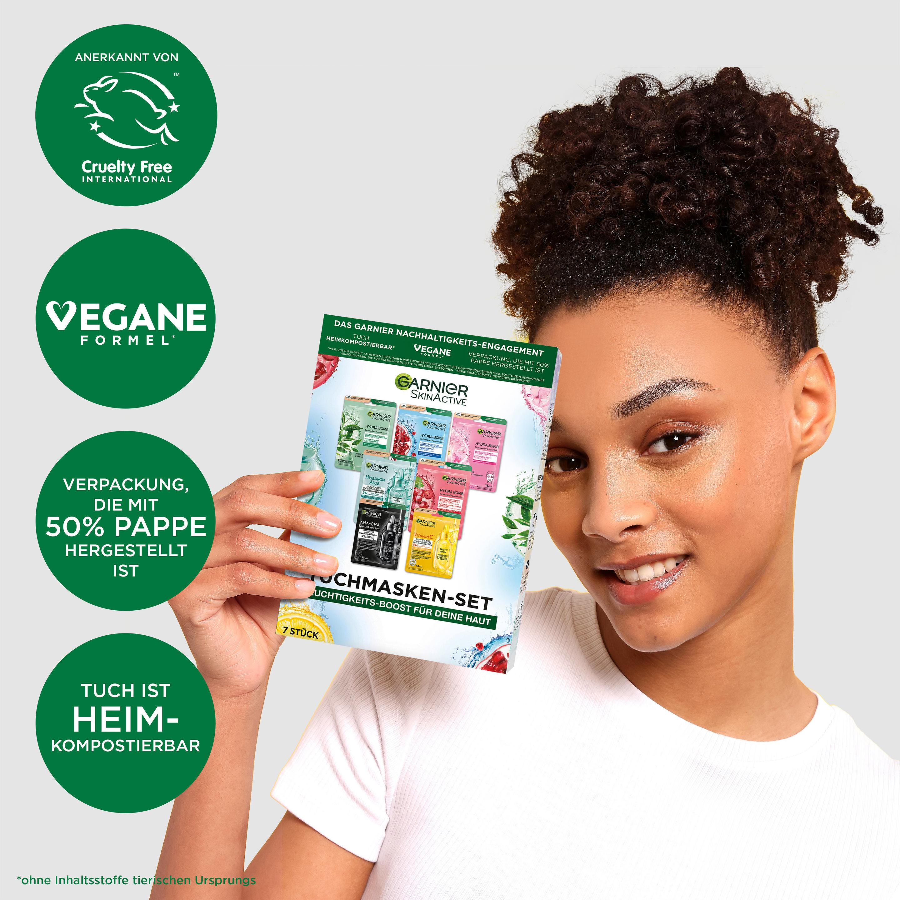 Produktbild Garnier SkinActive Tuchmasken-Set Feuchtigkeits-Boost für deine Haut 4 von 10