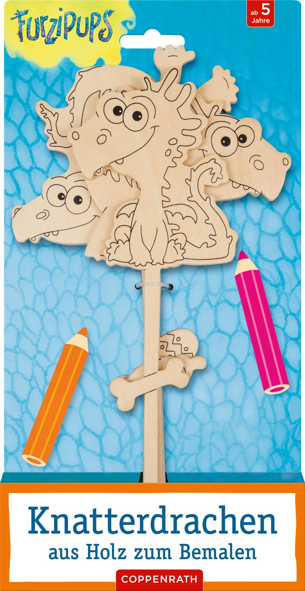 Die Spiegelburg - Furzipups: Knatterdrachen aus Holz zum Bemalen