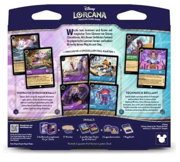 Disney Lorcana TCG Die Stadt Hyperia Zwei-Spieler-Starterdeck Deutsch
