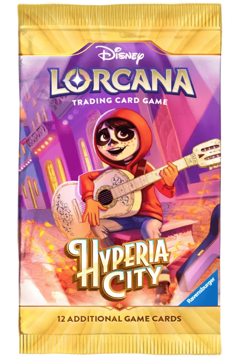 Disney Lorcana TCG Hyperia City Booster Pack Englisch, 12 Karten