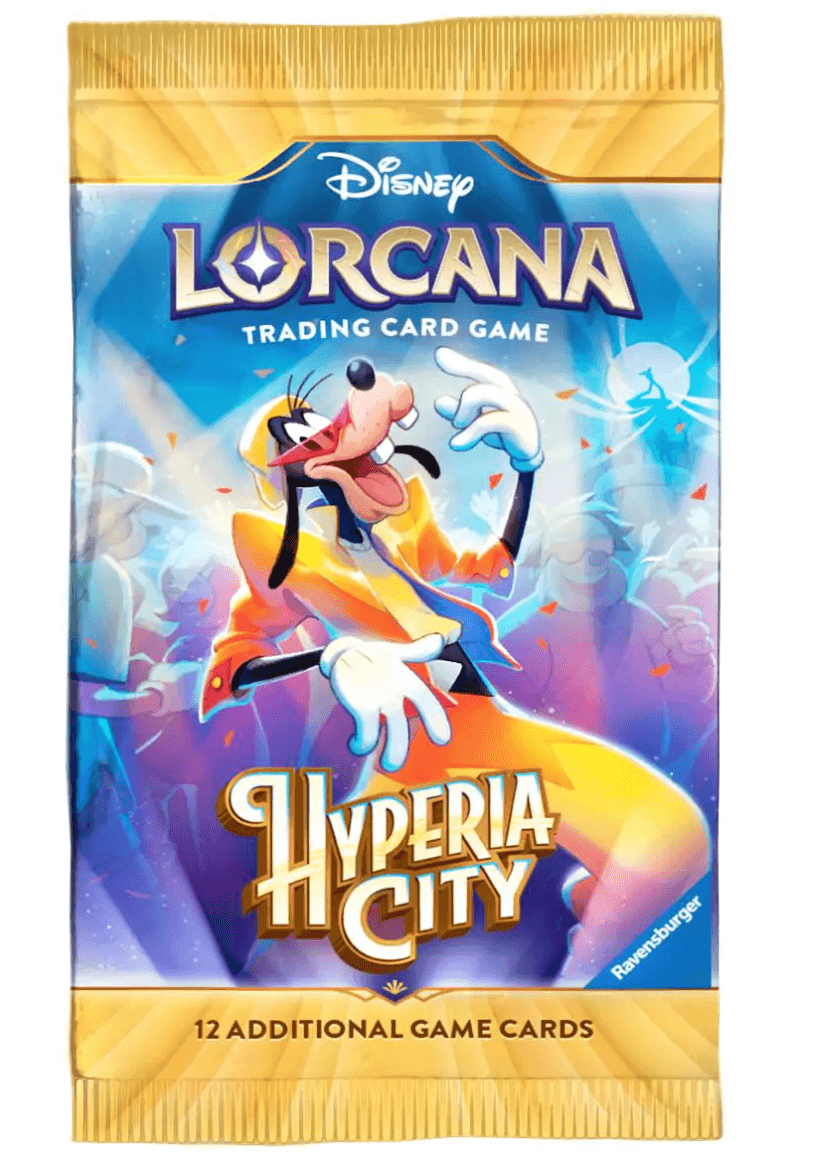 Disney Lorcana TCG Hyperia City Booster Pack Englisch, 12 Karten