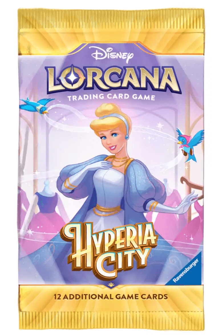 Disney Lorcana TCG Hyperia City Booster Pack Englisch, 12 Karten