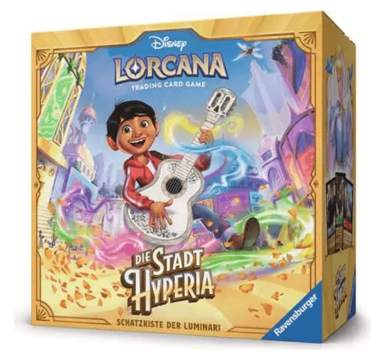 Disney Lorcana TCG Die Stadt Hyperia Schatzkiste der Luminari Deutsch