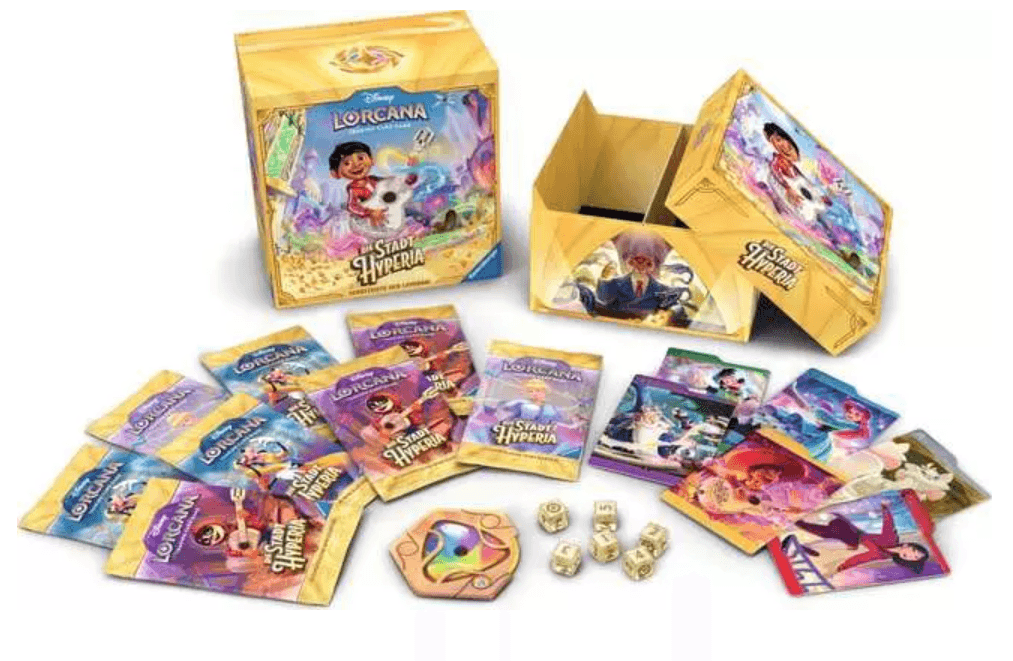 Disney Lorcana TCG Die Stadt Hyperia Schatzkiste der Luminari Deutsch