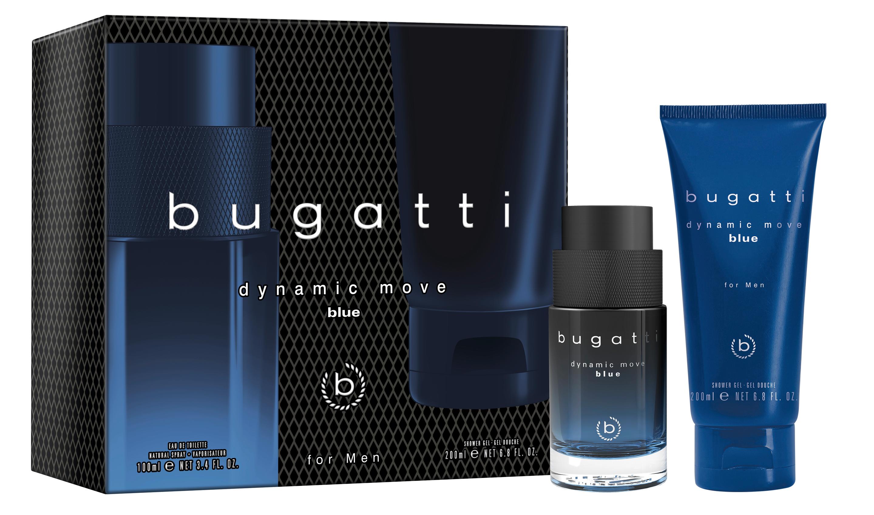 Produktbild bugatti Dynamic Moveblue Eau de Toilette und Duschgel Geschenkpackung 2 von 2