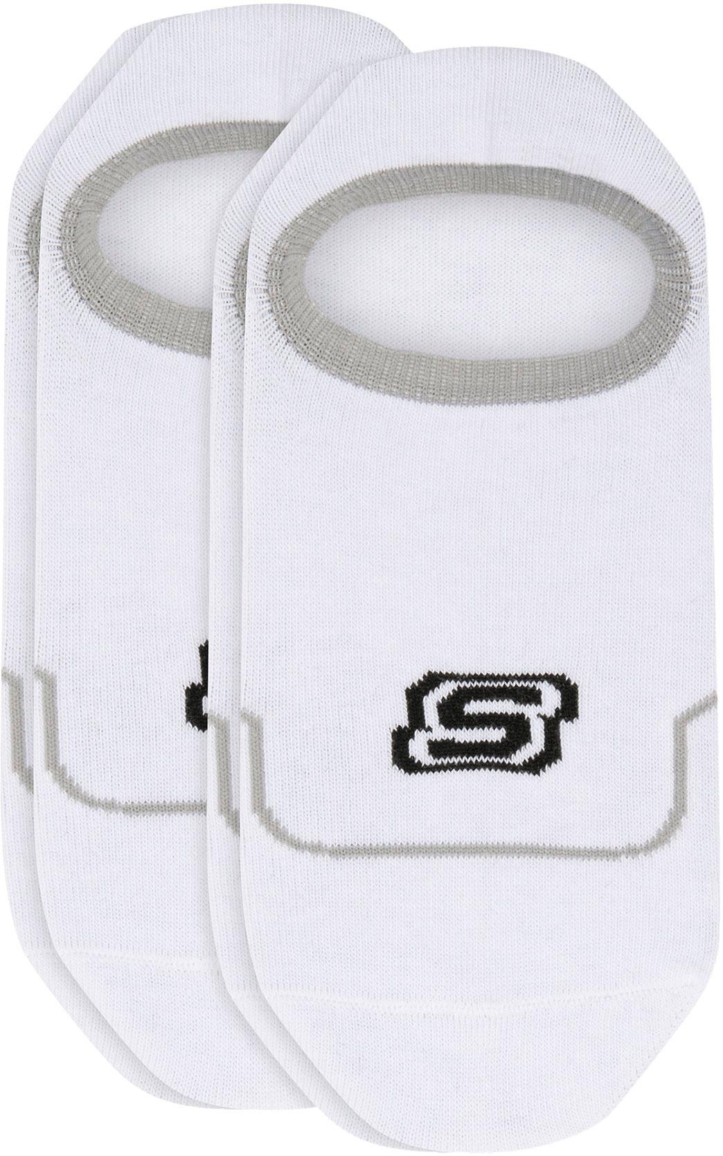 SKECHERS Unisex Füßlinge Cushioned 2er Pack