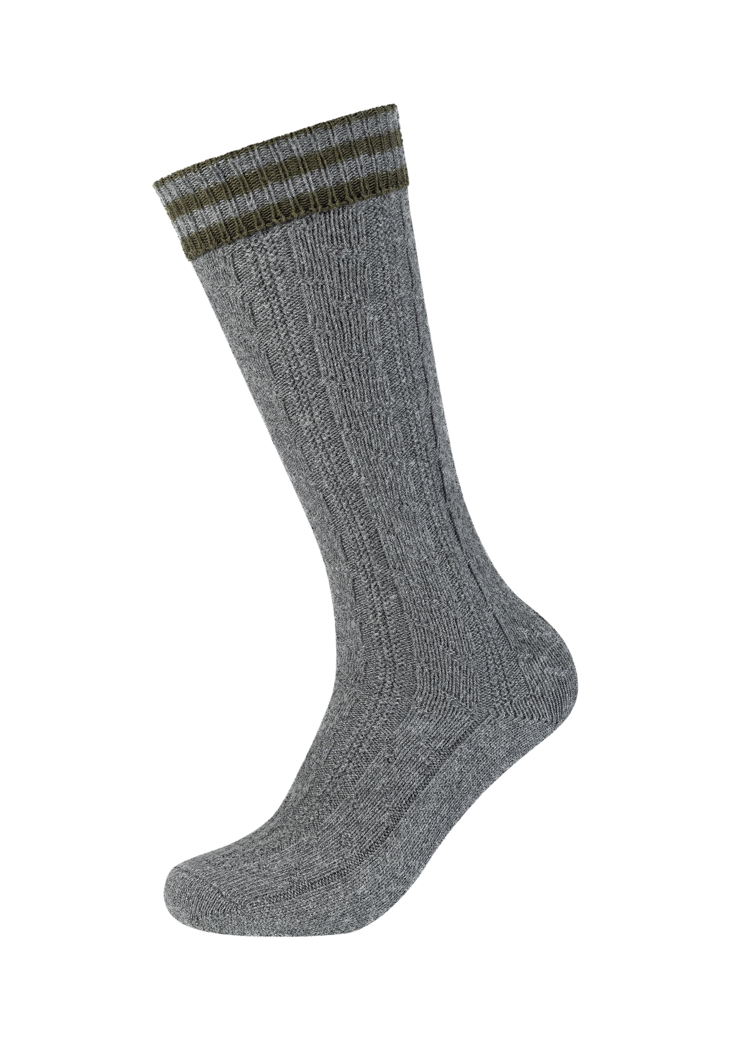 camano Unisex Socken Wiesn Cable Striped Kneehighs