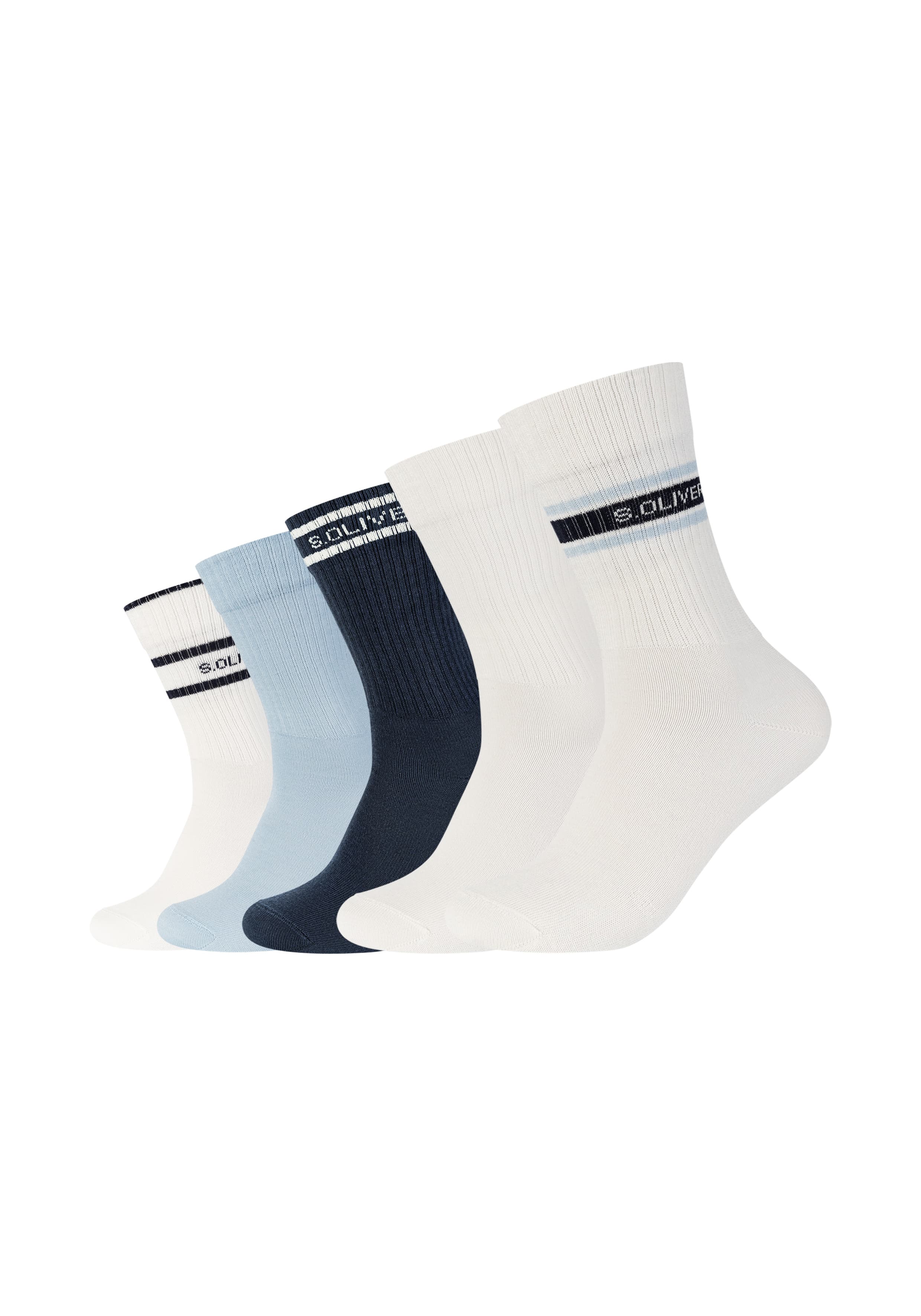 s.Oliver Unisex Socken essentials recycelt RCS Tennis 5er Pack